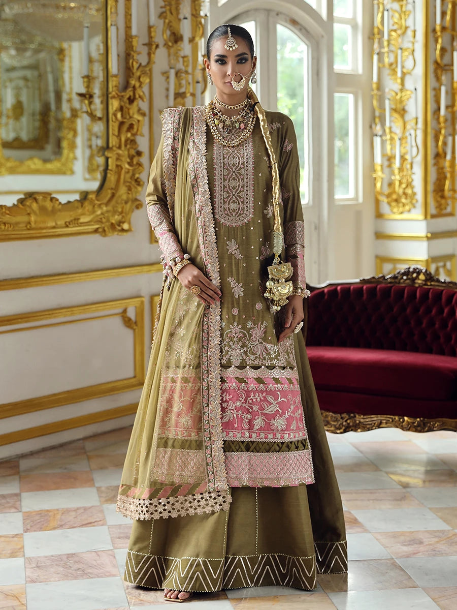 3PC FESTIVE FORMAL EMBROIDERED SUIT (JI008) 3PC FESTIVE FORMAL EMBROIDERED SUIT (JI008)