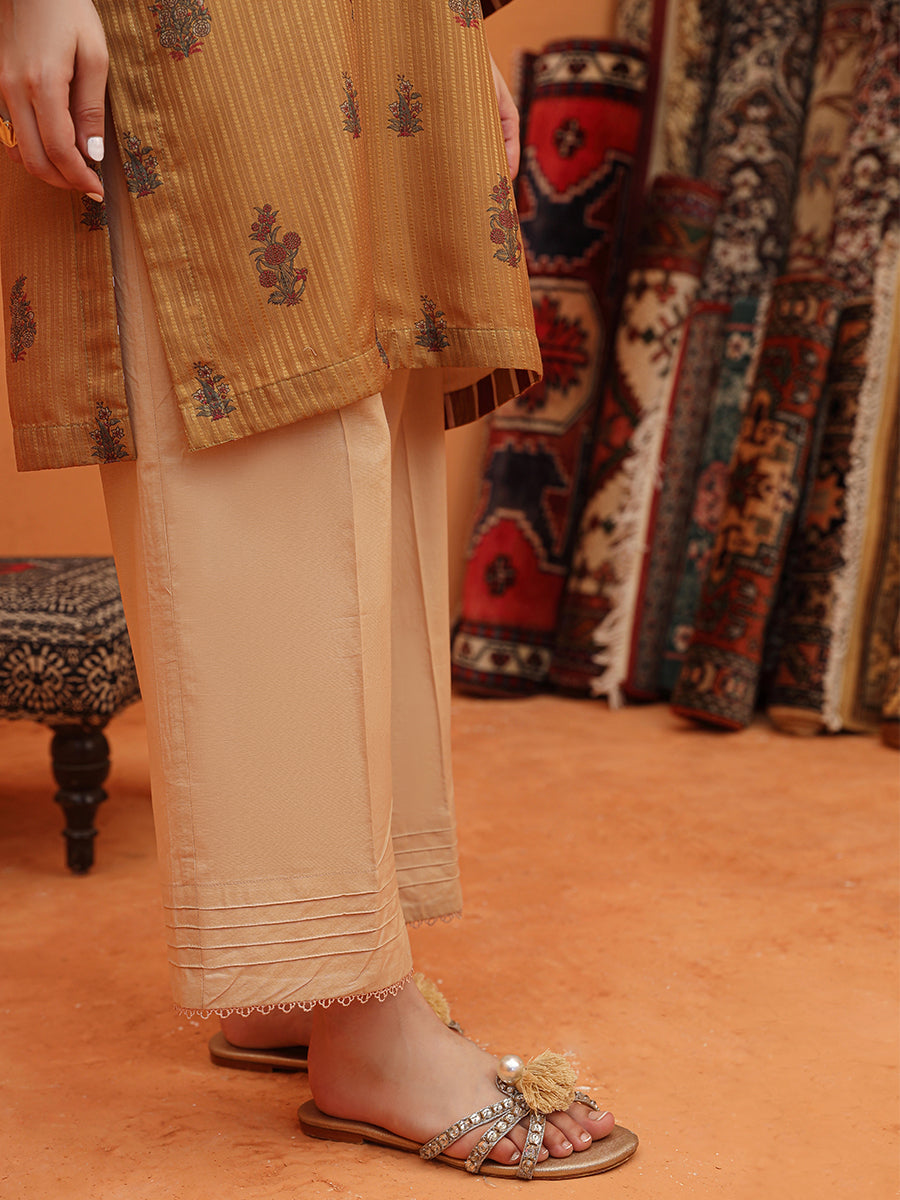 Lawn Designer Capri Pants 1pc Plain Cotton Stitched Trouser