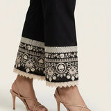 1Pc Stitched Cambric Embroidered Bottom (TPS25E037)