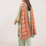 3PC UNSTITCHED - PRINTED CAMBRIC LAWN SUIT