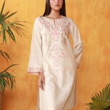 1pc - Stitched Basic Signature Embroidered Texture Lawn Shirt