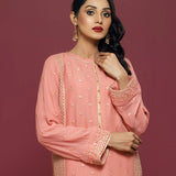 2PC Stitched Chiffon Embroidered Suit