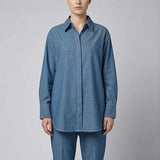 1PC Stitched Basic Denim Shirt (WP7L1PBE486)