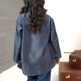 1PC Stitched Basic Denim Shirt (WP7L1PBE486-A)