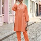 2PC Stitched Crepe suit (SS25PBC691)