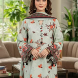 3PC Unstitched Printed Cambric Suit (SSW6U3P323)
