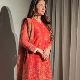 3PC Unstitched Festive Embroidered Suit (SUNW7JI077)