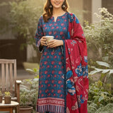 3PC Unstitched Khaddar Printed Suit (SSW6U3P845)