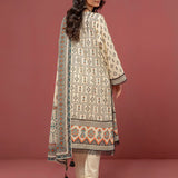 3pc Stitched - Printed Cambric Suit