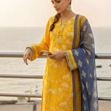 3PC Unstitched Printed Silk Lawn Suit (SUNS7ASI300)