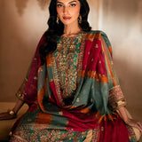 3PC Unstitched Luxury Formal Hand-Worked Suit (SUNW6RO009)