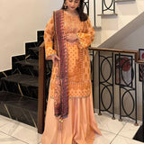 3PC Unstitched Festive Embroidered Suit (SUNW7JI085)