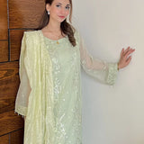 3PC Unstitched Festive Embroidered Suit (SUNW7NO096)