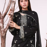 MONOCHROME EMBROIDERED LAWN SUIT