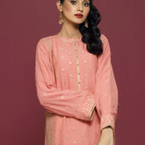 2PC Stitched Chiffon Embroidered Suit