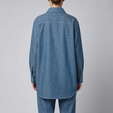 1PC Stitched Basic Denim Shirt (WP7L1PBE486)