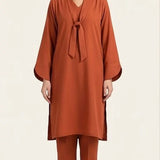 2PC Stitched Crepe suit (SS25PBC690)