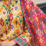 3PC Unstitched Printed Cambric Suit (SSW6U3P393)