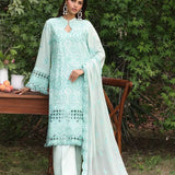3PC STITCHED CHIKANKARI CAMBRIC EMBROIDERED SUIT