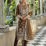 FESTIVE FORMAL CHIFFON EMBROIDERED SUIT