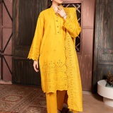 3PC Stitched Cambric Embroidered Suit (PML3PBC291)