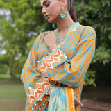 LUXURY CAMBRIC EMBROIDERED SUIT