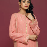 2PC Stitched Chiffon Embroidered Suit