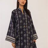 MONOCHROME DIGITAL PRINTED LAWN SILK SUIT