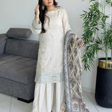 3PC Unstitched Festive Embroidered Suit (SUNW7JI092)