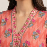 2PC Stitched Cross Hatch Embroidered Suit (SPL2PEC037-A)