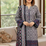3PC Unstitched Printed Cambric Suit (SSW6U3P811)