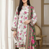 3PC Unstitched Printed Khaddar Suit (SSW6U3P800)