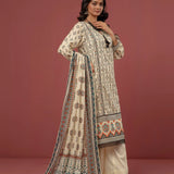 3pc Stitched - Printed Cambric Suit