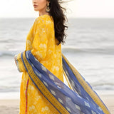 3PC Unstitched Printed Silk Lawn Suit (SUNS7ASI300)
