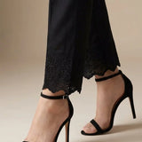 1Pc Stitched Cambric Embroidered Bottom (TPS25E039)