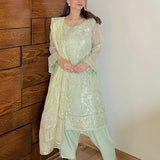 3PC Unstitched Festive Embroidered Suit (SUNW7NO096)