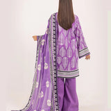 3PC UNSTITCHED - PRINTED CAMBRIC LAWN SUIT