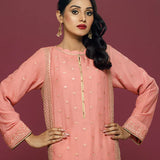 2PC Stitched Chiffon Embroidered Suit