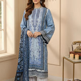 3PC Unstitched Cambric Printed Suit (SSW6U3P825)