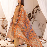 3PC UNSTITCHED LUXURY KHADDAR EMBROIDERED SUIT