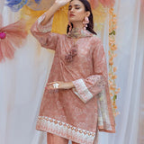 3PC Unstitched Printed Lawn Silk Suit