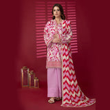 3pc Unstitched - Printed Lawn Suit