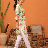 1pc - Stitched Basic Printed Texture Lawn Shirt