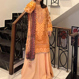 3PC Unstitched Festive Embroidered Suit (SUNW7JI085)