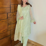 3PC Unstitched Festive Embroidered Suit (SUNW7NO096)