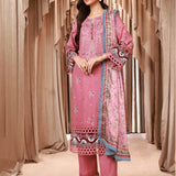 3PC STITCHED LUXURY LAWN EMBROIDERED SUIT