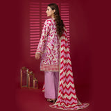 3pc Unstitched - Printed Lawn Suit