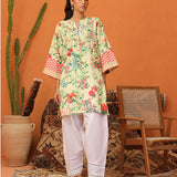 1pc - Stitched Basic Printed Texture Lawn Shirt