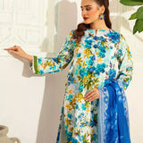 3PC Unstitched Doria Cambric Printed Suit (P283)