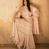 3PC Unstitched Festive Embroidered Suit (SUNS7JI050)